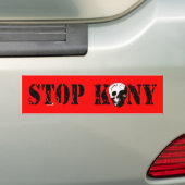 停止Kony バンパーステッカー (車上)