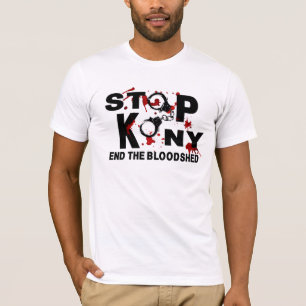 停止Kony。 惨殺を終えて下さい Tシャツ