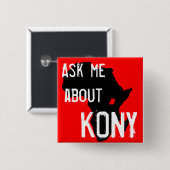 停止Kony 2012年 缶バッジ (正面&裏面)