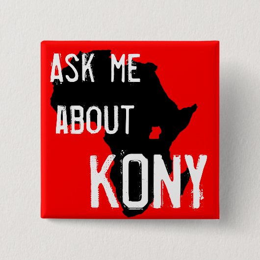 停止Kony 2012年 缶バッジ (正面)