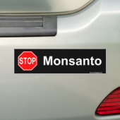 停止monsanto バンパーステッカー (車上)