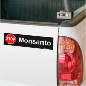 停止monsanto バンパーステッカー (トラック上)