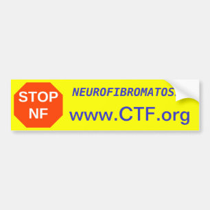 停止NF、www.CTF.orgの神経線維腫症 バンパーステッカー