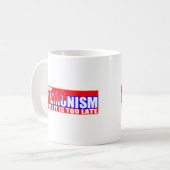 停止Obamanism! コーヒーマグカップ (正面左)