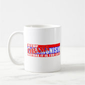 停止Obamanism! コーヒーマグカップ (左)