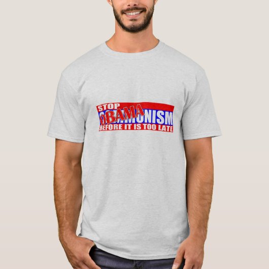 停止Obamanism! Tシャツ (正面)