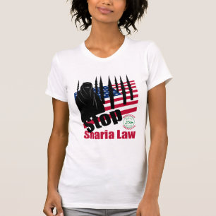 停止SHARIA法律(米国) Tシャツ