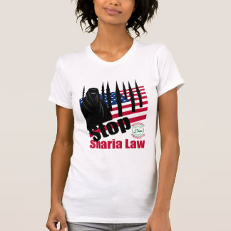 停止SHARIA法律(米国) Tシャツ