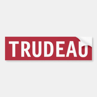 停止TRUDEAU バンパーステッカー