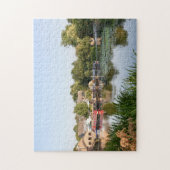 停泊した狭いボート マウントソレル イングランド ジグソーパズル (縦)