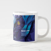 停泊中の古びた海賊帆船 ジャンボコーヒーマグカップ (右)