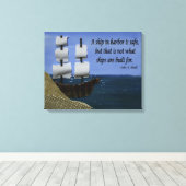 停泊中の船 キャンバスプリント (インサイチュ (ウッドフロア))