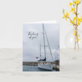 停考える止のカード カード (黄色い花)