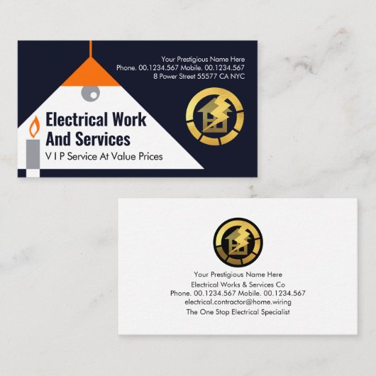 停電の電球 名刺 (正面/裏面)