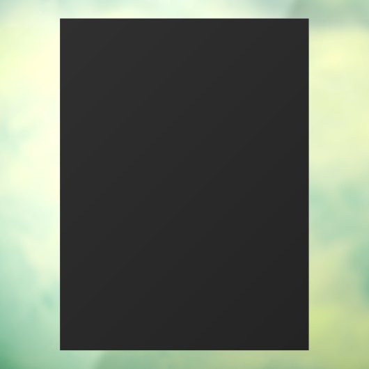 停電 |ブラックダーク無地のブロックアウトプライバシー ウィンドウサイン (シート3)