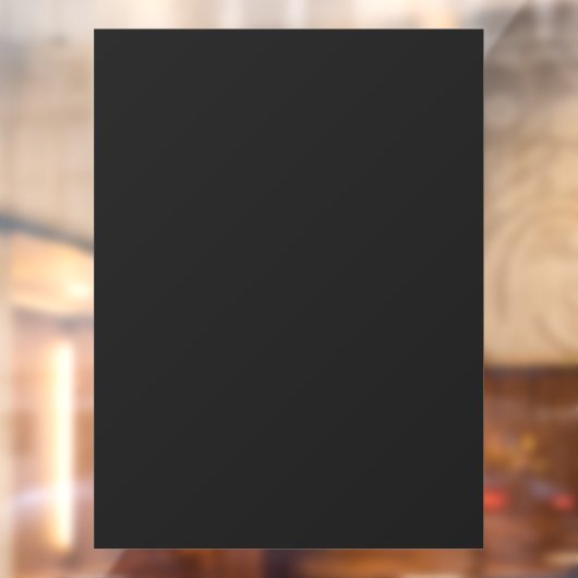 停電 |ブラックダーク無地のブロックアウトプライバシー ウィンドウサイン (シート2)