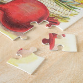 健全なカラフル野菜ヴィンテージシードパケット ジグソーパズル (側面)