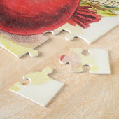 健全なカラフル野菜ヴィンテージシードパケット ジグソーパズル (側面)