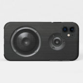 健全なスピーカーのおもしろいな音楽 Case-Mate iPhoneケース (裏面(横))
