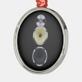 健全なスピーカーのクリスマスのオーナメント メタルオーナメント (左)