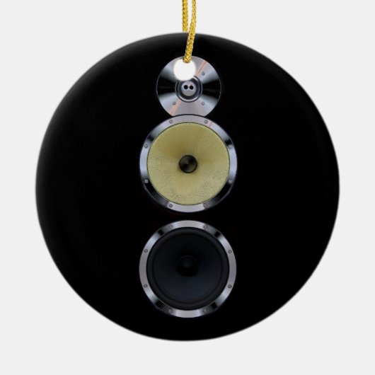 健全なスピーカーのクリスマスのオーナメント メタルオーナメント (正面)