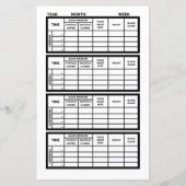 健全なハートジャーナル紙ページ3テンプレート (裏面)