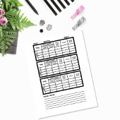 健全なハートジャーナル紙ページ3テンプレート