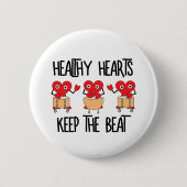 健全なハート 缶バッジ (正面)