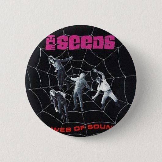 健全なボタンのくもの巣 缶バッジ (正面)