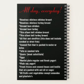 健全なライフスタイル プランナー手帳 (裏面)