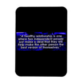 健全な人間関係引用文の定義 マグネット (縦)