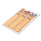 健全な体ゴールプランナーカスタムメモ帳 ノートパッド (アングル)