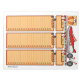 健全な体ゴールプランナーカスタムメモ帳 ノートパッド (正面)