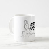 健全な意欲を持ち続けるデザイン コーヒーマグカップ (正面左)