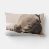 健全に眠っている子犬 ランバークッション (裏面)