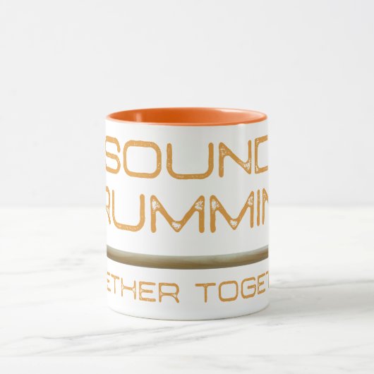 健全マグを一緒に一緒にドラムをたたきます マグカップ (中央)