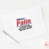 健在の者もいれば、NRAつるを支持する者もいる ラウンドシール (封筒)