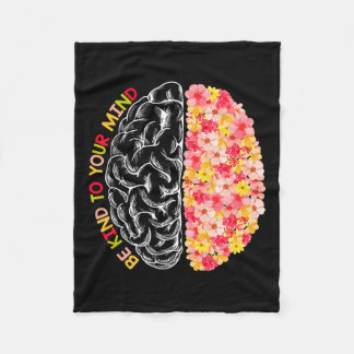 健康あなたの心の自閉症の意識に優しいおもしろいをする フリースブランケット