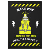 健康おもしろいと安全 | NEBOSH |役員 |ラテ クリップボード (裏面)