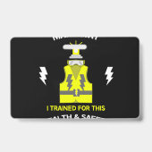 健康おもしろいと安全 | NEBOSH |役員 |ラテ バッジ (裏面)