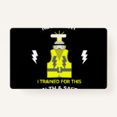 健康おもしろいと安全 | NEBOSH |役員 |ラテ バッジ (裏面)