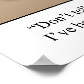 健康おもしろい安全ユーモアのポスター ポスター (角)