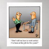 健康おもしろい安全ユーモアのポスター ポスター (正面)