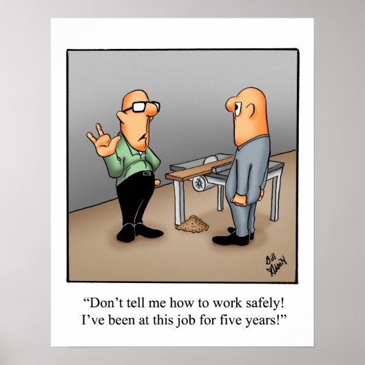 健康おもしろい安全ユーモアのポスター ポスター (正面)