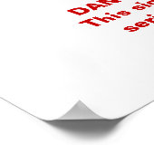 健康おもしろい安全標識 ポスター (角)