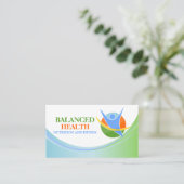 健康および健康コーチ 名刺 (スタンド正面)