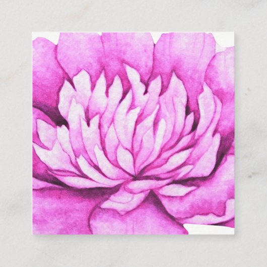 健康および健康名刺 スクエア名刺 (裏面)