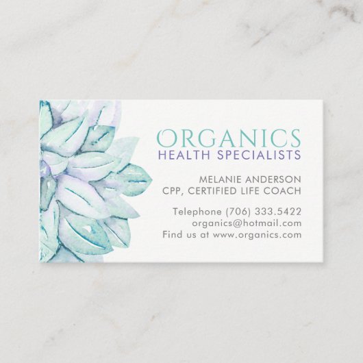 健康および健康名刺 名刺 (正面)