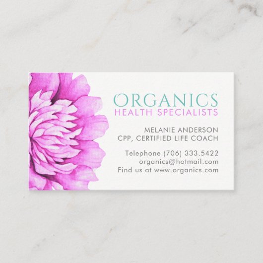 健康および健康名刺 名刺 (正面)