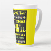 健康および安全クリスマスの贈り物 カフェラテマグ (右アングル)